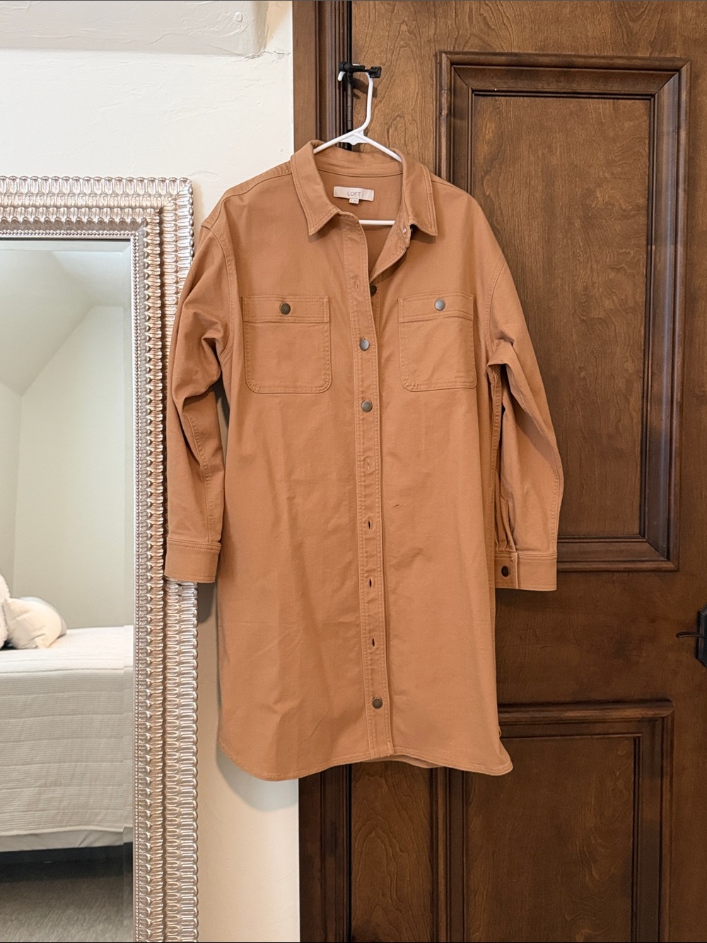 Tan Shirt Dress
